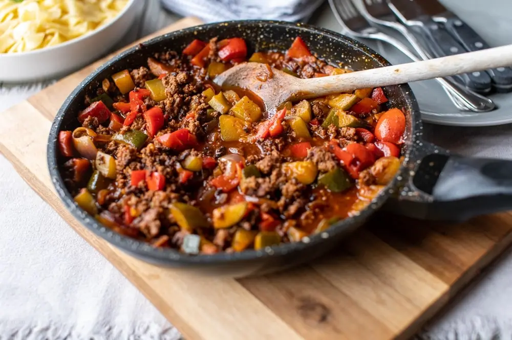 zucchini hackfleisch pfanne
