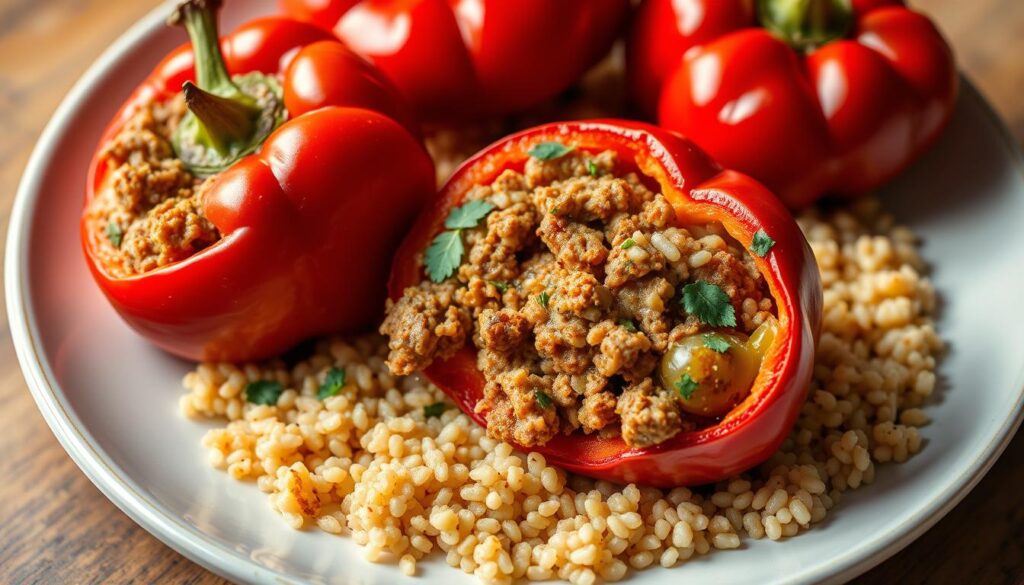 Gefüllte Paprika mit Couscous