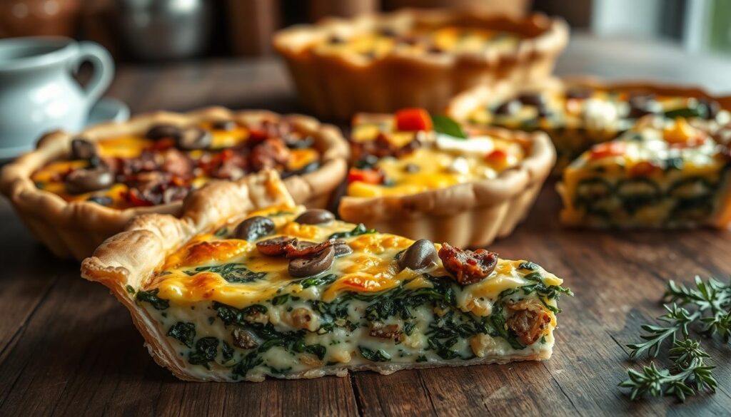 Vielfältige Füllungen für Quiche